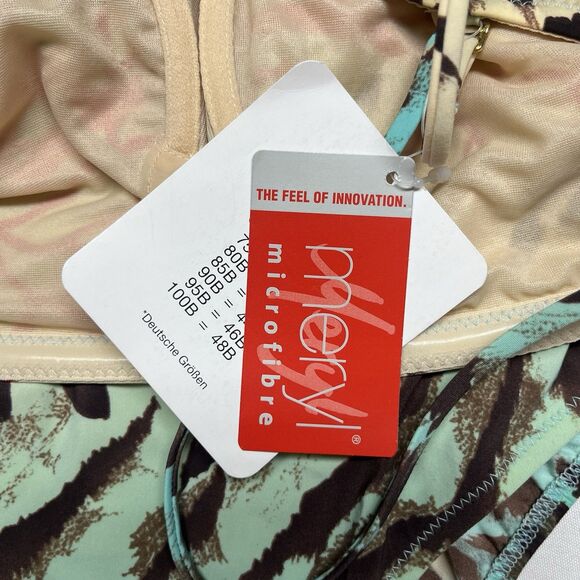 MARYAN MEHLHORN Tropical Seashell Ocean B-cup Swimsuit Fits Medium Large - Picture 7 of 9